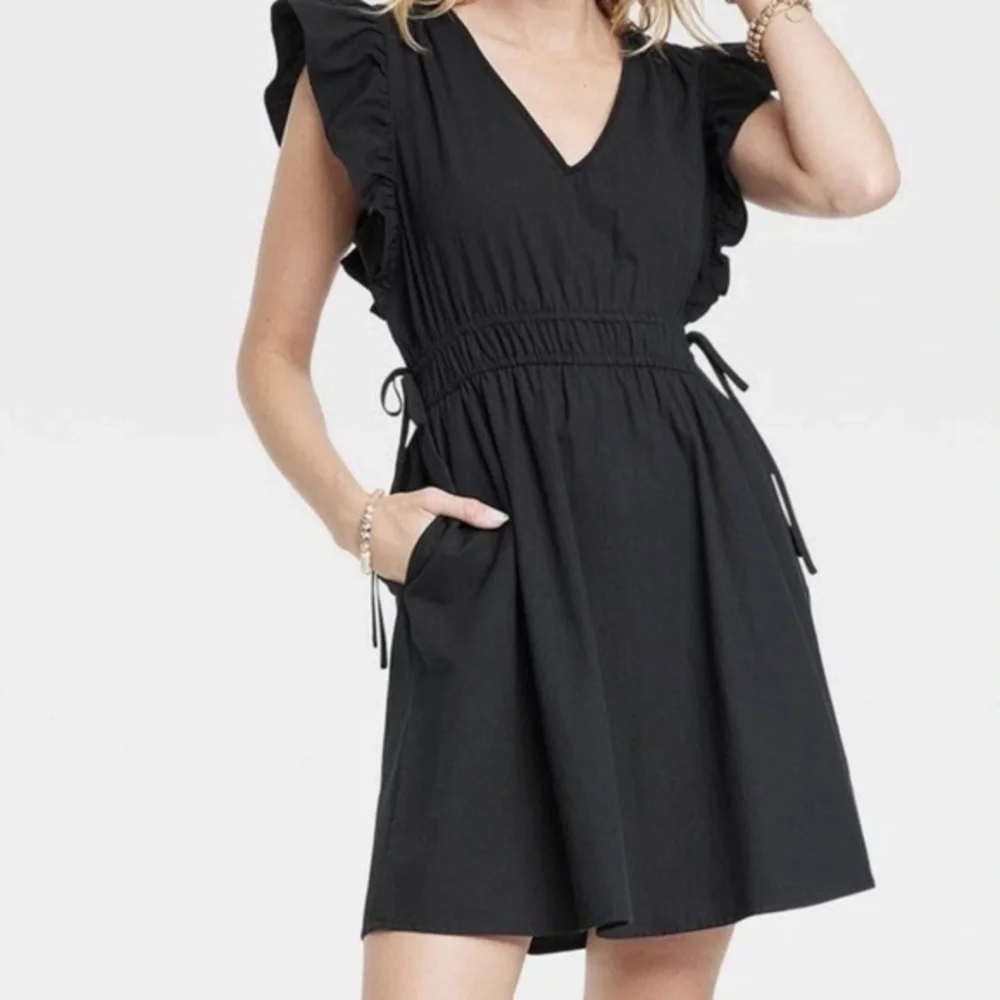 Universal Thread Black Ruffle Dress - Picture 1 of 3